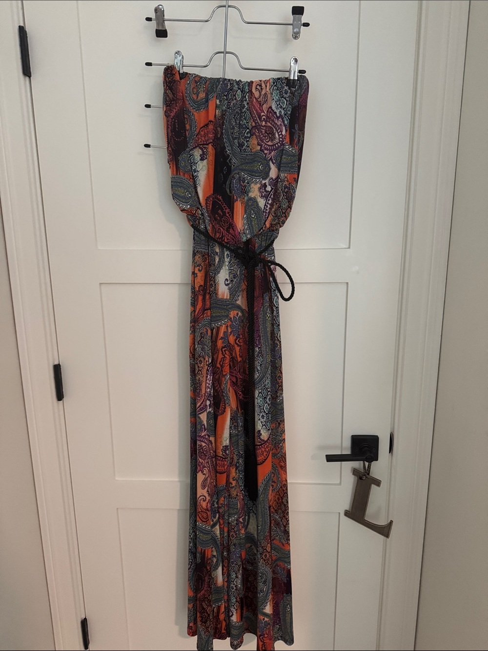 Multicolor Paisley Strapless Jumpsuit